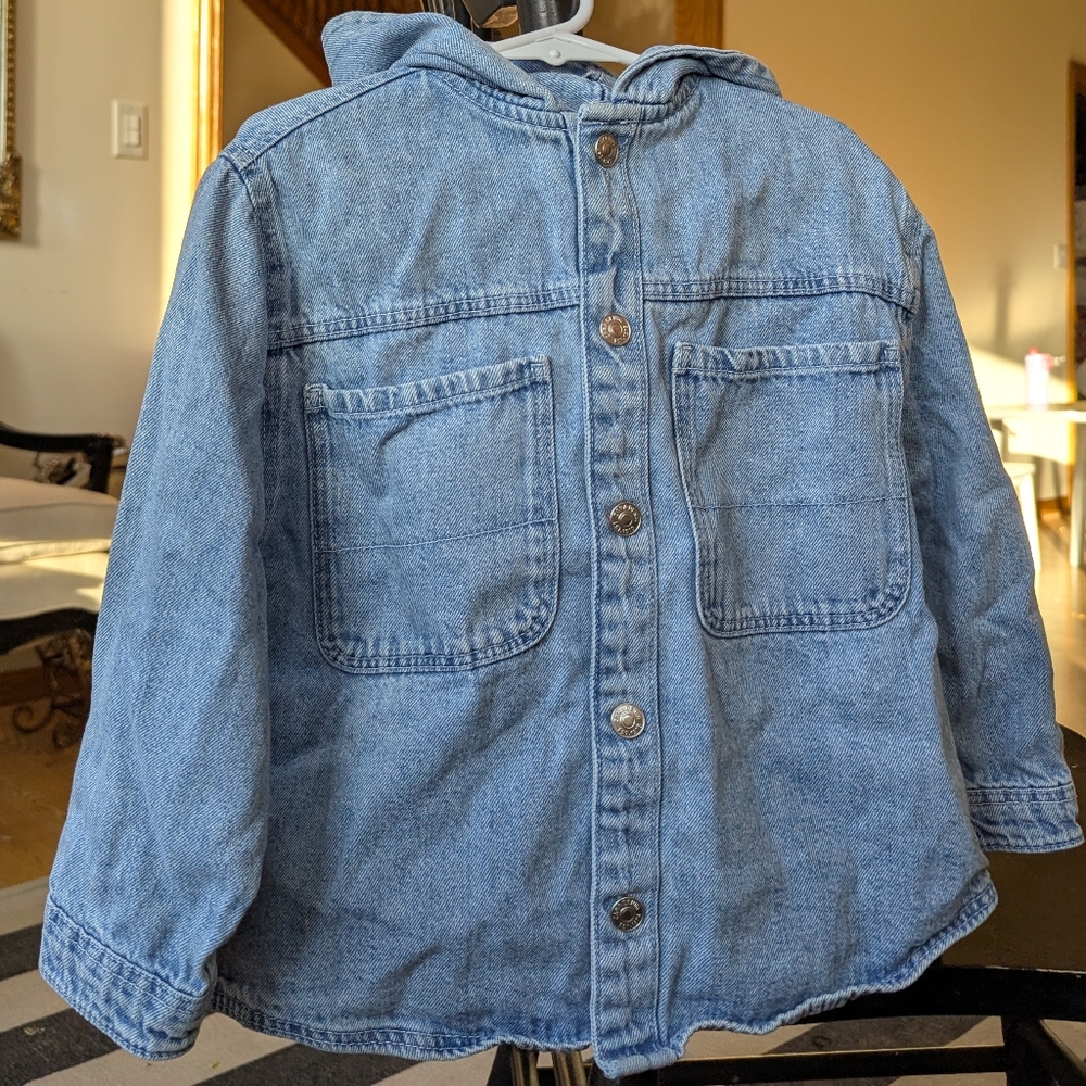 Zara Kids 4-5Y Blue Jean Jacket Classic Denim Style